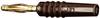 Stäubli SLS205-L Straight blade plug Plug, straight Pin diameter: 2 mm Brown 1 pc(s)