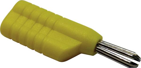 Schnepp N 4041 L Banana plug Plug, straight Pin diameter: 4 mm Yellow 1 pc(s)