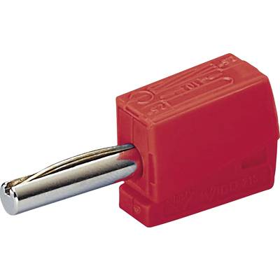 WAGO  Jack plug Plug, straight Pin diameter: 4 mm Red 1 pc(s) 