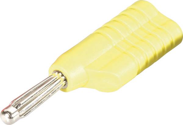 Schnepp S 4041 L ge Banana plug Plug, straight Pin diameter: 4 mm Yellow 1 pc(s)
