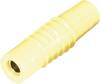 Jack socket Plug, straight Pin diameter: 4 mm Yellow Schnepp KP 4000 S 1 pc(s)