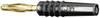 Stäubli SLS205-L Straight blade plug Plug, straight Pin diameter: 2 mm Black 1 pc(s)