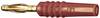 Stäubli SLS205-L Straight blade plug Plug, straight Pin diameter: 2 mm Red 1 pc(s)