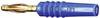 Stäubli SLS205-L Straight blade plug Plug, straight Pin diameter: 2 mm Blue 1 pc(s)