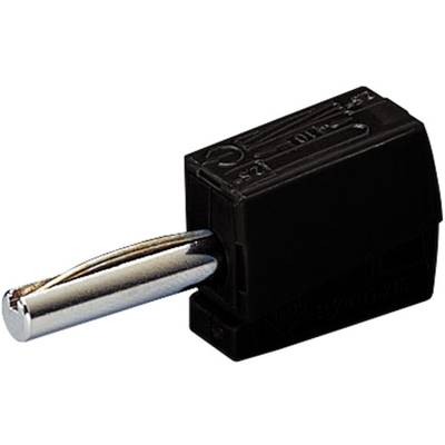 WAGO  Jack plug Plug, straight Pin diameter: 4 mm Black 1 pc(s) 