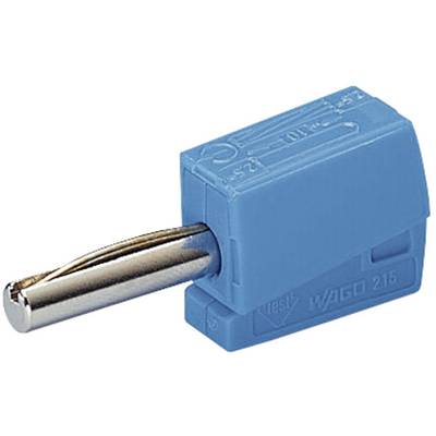 WAGO  Jack plug Plug, straight Pin diameter: 4 mm Blue 1 pc(s) 