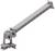 Grey plastic component with a gear-like structure, used for mounting or fastening purposes.