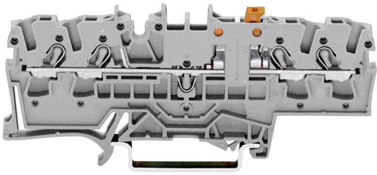 WAGO 2002-1871 N terminal 5.20 mm Pull spring Configuration: L Grey 1 pc(s)