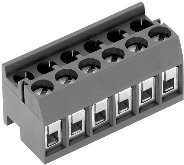 PTR Hartmann 51350120001E Screw terminal 1.50 mm² Number of pins 12 Grey 1 pc(s)