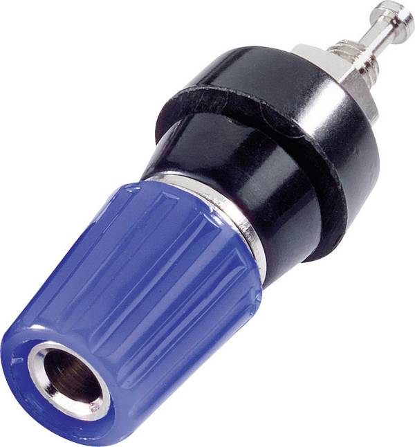 TRU COMPONENTS TC-R1-14M BL Pole terminal Blue 10 A 1 pc(s)