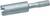 Metal screwdriver bit with a slotted opening, used for inserting or removing special screws.