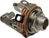 BKL Electronic 1109002 6.35 mm audio jack Socket, vertical vertical Number of pins: 3 Stereo Silver 1 pc(s)