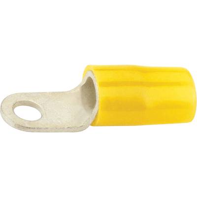 Vogt Verbindungstechnik 3597A Ring terminal  Cross section (max.)=0.50 mm² Hole Ø=4.3 mm Partially insulated Yellow 1 pc