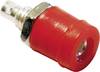 Schnepp BU 2400 Mini jack socket Socket, vertical vertical Pin diameter: 2 mm Red 1 pc(s)