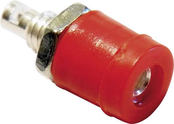Schnepp BU 2400 Mini jack socket Socket, vertical vertical Pin diameter: 2 mm Red 1 pc(s)