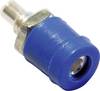 Schnepp BU 2400 Mini jack socket Socket, vertical vertical Pin diameter: 2 mm Blue 1 pc(s)