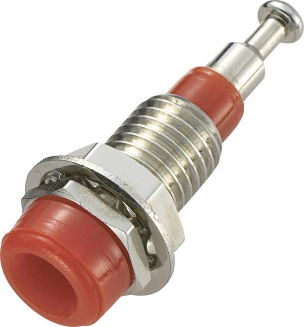 SCI R1-17 Jack socket Socket, vertical vertical Pin diameter: 2 mm Red 1 pc(s)