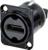 Neutrik NAHDMI-W-B HDMI connector Sleeve socket, straight pins Number of pins: 19 Black 1 pc(s)