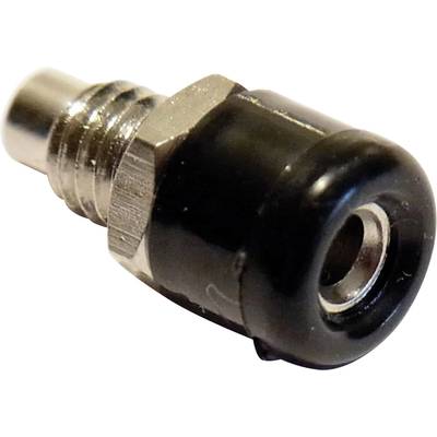 Schnepp  Mini jack socket Socket, vertical vertical Pin diameter: 2.6 mm Black 1 pc(s) 