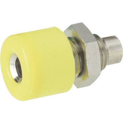 Schnepp  Mini jack socket Socket, vertical vertical Pin diameter: 2.6 mm Yellow 1 pc(s) 
