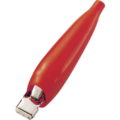 TRU COMPONENTS TC-ACR4RD203 Alligator clip Red Max. clamping range: 4 mm Length: 68 mm 1 pc(s) 