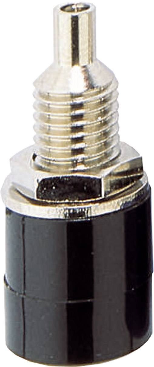 TRU COMPONENTS Jack socket Socket, vertical vertical Pin diameter: 4 mm Black 100 pc(s)