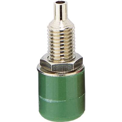BKL Electronic 072309 Jack socket Socket, vertical vertical Pin diameter: 4 mm Green 1 pc(s) 
