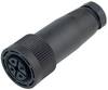 binder 09-0440-10-04 M18 Sensor / Actuator Connector, Screw Cap, Straight