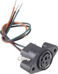 BKL Electronic 0204028 Mini DIN connector Socket, vertical vertical Number of pins (num): 8 Black 1 pc(s)