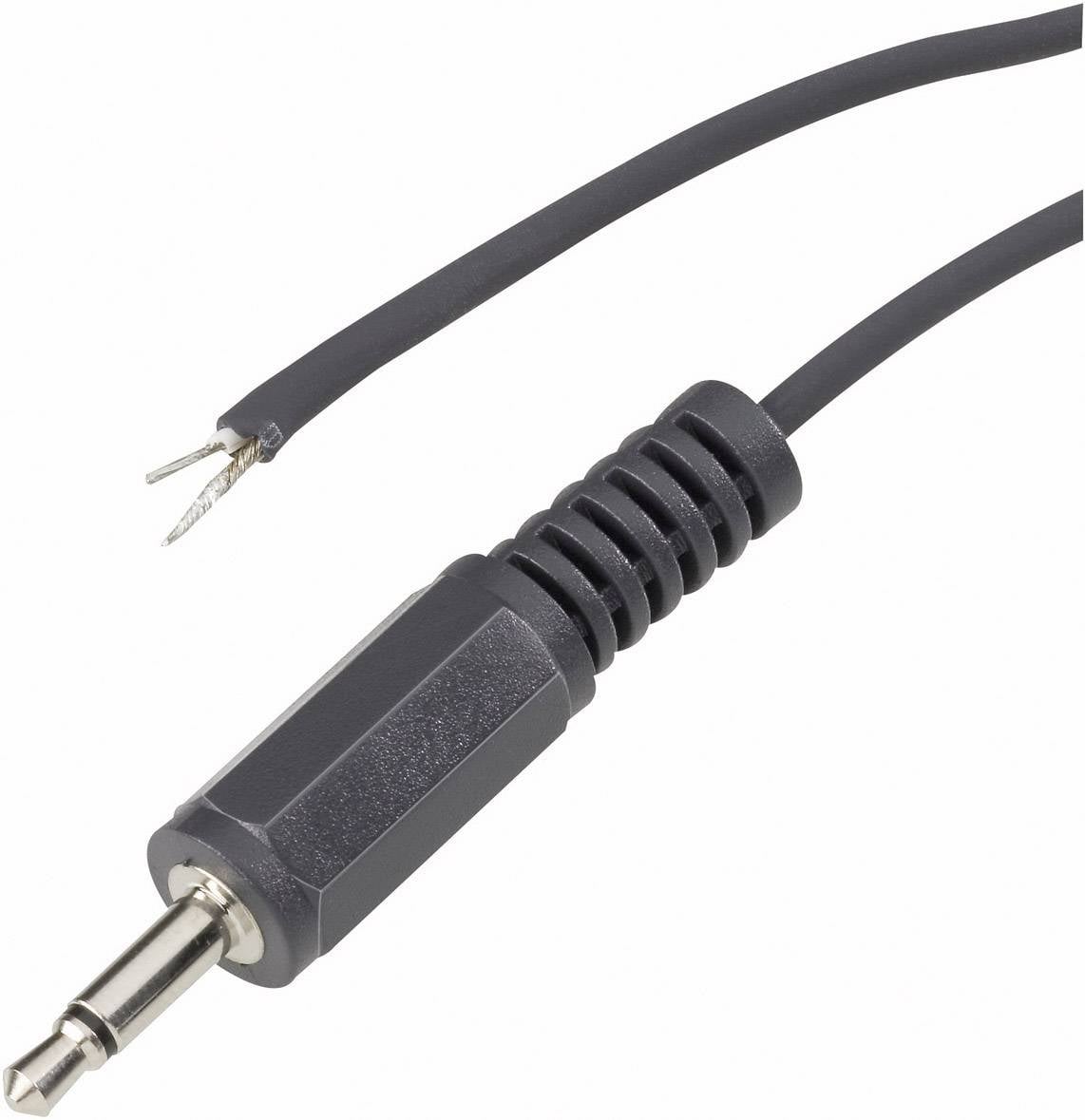 VOLTCRAFT XL-AC35DG 3.5 mm audio jack Jack plug 3.5 mm - Open cable ends Mono Number of pins:2 1 pc(s)