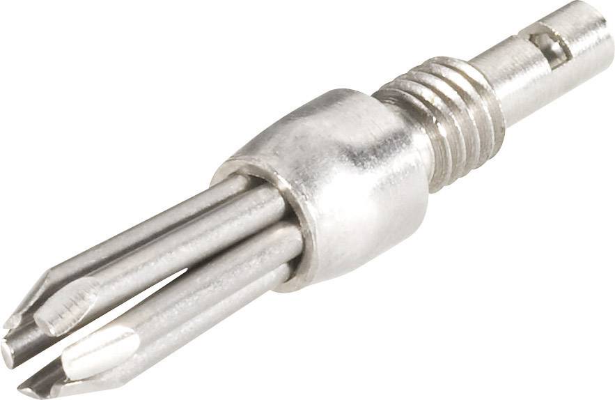 Banana plug Plug, straight Pin diameter: 4 mm Silver Schnepp N V2A 4000 1 pc(s)-0
