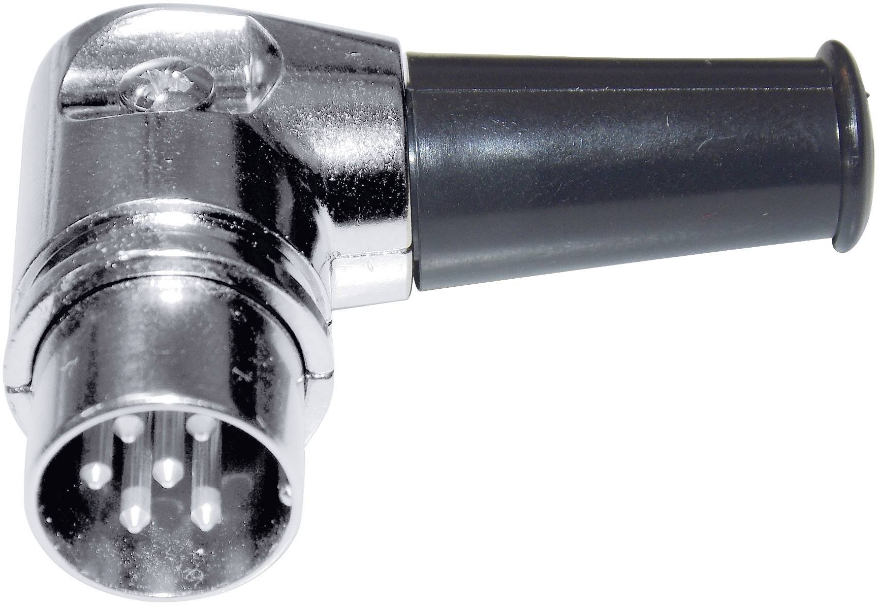 BKL Electronic 0208016 6Pin DIN Plug, right angle, DIN 41524 Nickel