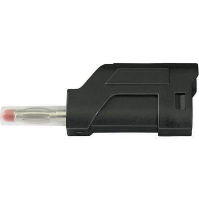 TRU COMPONENTS TC-R8-104 B Straight blade plug Plug, straight Pin diameter: 4 mm Black 1 pc(s) 