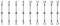 The image shows a series of number sequences as vertical line pairs: (0,2), (1,3), (4,6), (5,7), (8,10), (9,11), (12,14), (13,15), (16,18), (17,19).