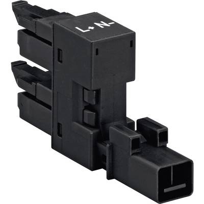 WAGO  Mains H distributor Mains plug - Mains socket, Mains socket Total number of pins: 2 White  1 pc(s) 