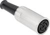 TRU COMPONENTS 1578830 DIN connector Socket, straight Number of pins: 3 Silver 1 pc(s)