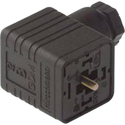 Hirschmann 931 969-100-1 GDM 3009 sw Right-angle Connector Black Pins:3 + PE-0