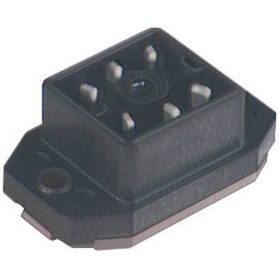 Hirschmann 932 918-100-1 GO 60 FAV M Mounted Connector With Flange And Solder Contacts Black Pins:6