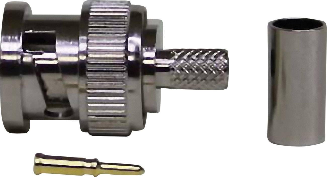 TRU COMPONENTS 735205 BNC connector Plug, straight 50 Ω 1 pc(s)