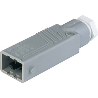 Hirschmann 931 692-106-1 Mains connector STAS Plug, straight Total number of pins: 5 + PE 6 A Grey 1 pc(s) 