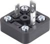 Hirschmann 935 980-050 GSA-U 2000 N LO Connector Plug, GMD Series Black Pins:2 + PE