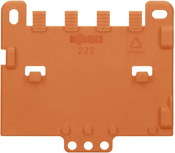 WAGO 222-505 222-505 Strain relief plate Orange 1 pc(s)