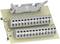 Connection block with two rows of numbered terminals, each ranging from 1 to 25, mounted on a circuit board, with a removable cover section on top.