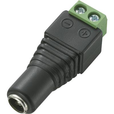 Conrad Components DC-13F Low power connector Socket, straight 5.5 mm 5.5 mm 2.5 mm 1 pc(s) 