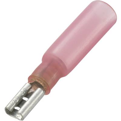 TRU COMPONENTS 736087 Blade receptacle + heatshrink Connector width: 2.8 mm Connector thickness: 0.5 mm 180 ° Partially -0