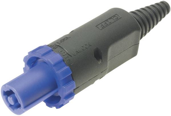 Cliff FCR2066 Mains connector FC Plug, straight Total number of pins: 3 + PE 20 A Blue 1 pc(s) Piece