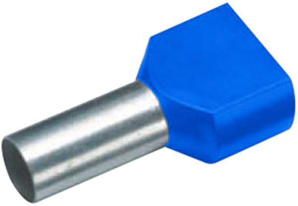 Vogt Verbindungstechnik 460509D Twin ferrule 2.5 mm² Partially insulated Blue 100 pc(s)