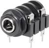 BKL Electronic 1109016 6.35 mm audio jack Socket, horizontal mount Number of pins: 2 Mono Black 1 pc(s)