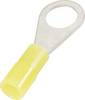 Cimco 180008 Ring terminal Cross section (max.)=0.40 mm² Hole Ø=2.3 mm Partially insulated Yellow 1 pc(s)