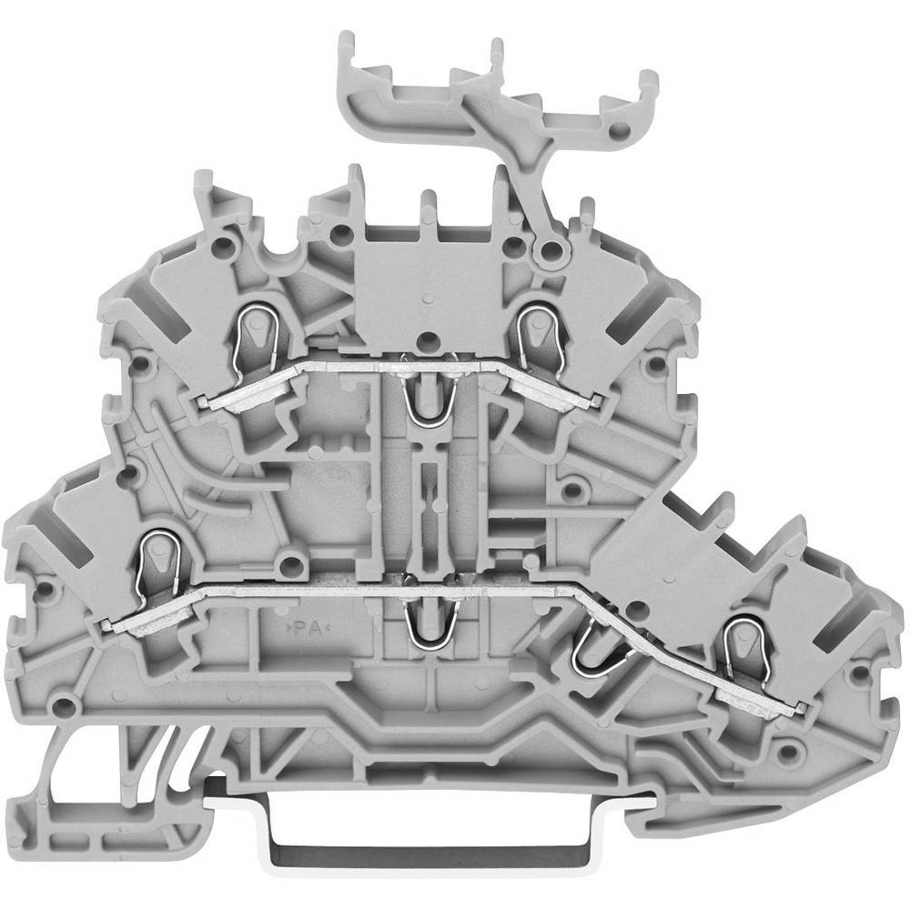 WAGO 2000-2201 Dualport continuity 3.50 mm Pull spring Configuration: L, L Grey 1 pc(s)
